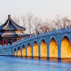 The Summer Palace in winter,Kunming Lake has been frozen,the evening sunlight through the bridge opening of the Seventeen Arch Bridge., License Type: media, Download Time: 2025-08-06T13:18:10.000Z, User: joebindloss38, Editorial: false, purchase_order: 65050 - Digital Destinations and Articles, job: Online Editorial, client:  The Lonely Planet guide to the Summer Palace, Beijing, other: Joe Bindloss