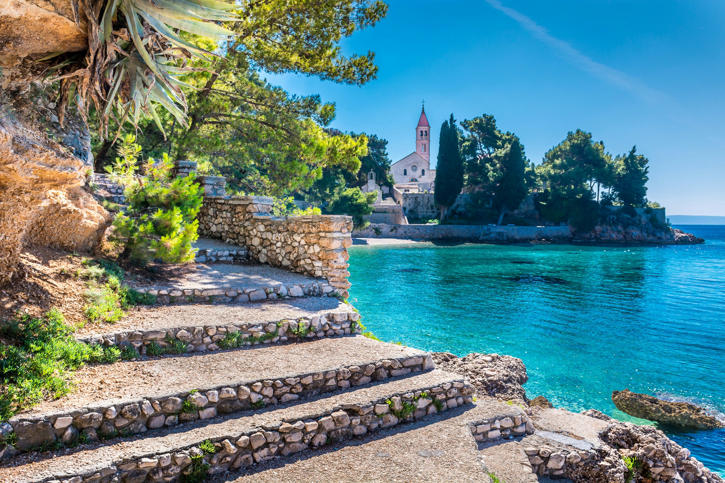 Ancient monastery in Brač Island