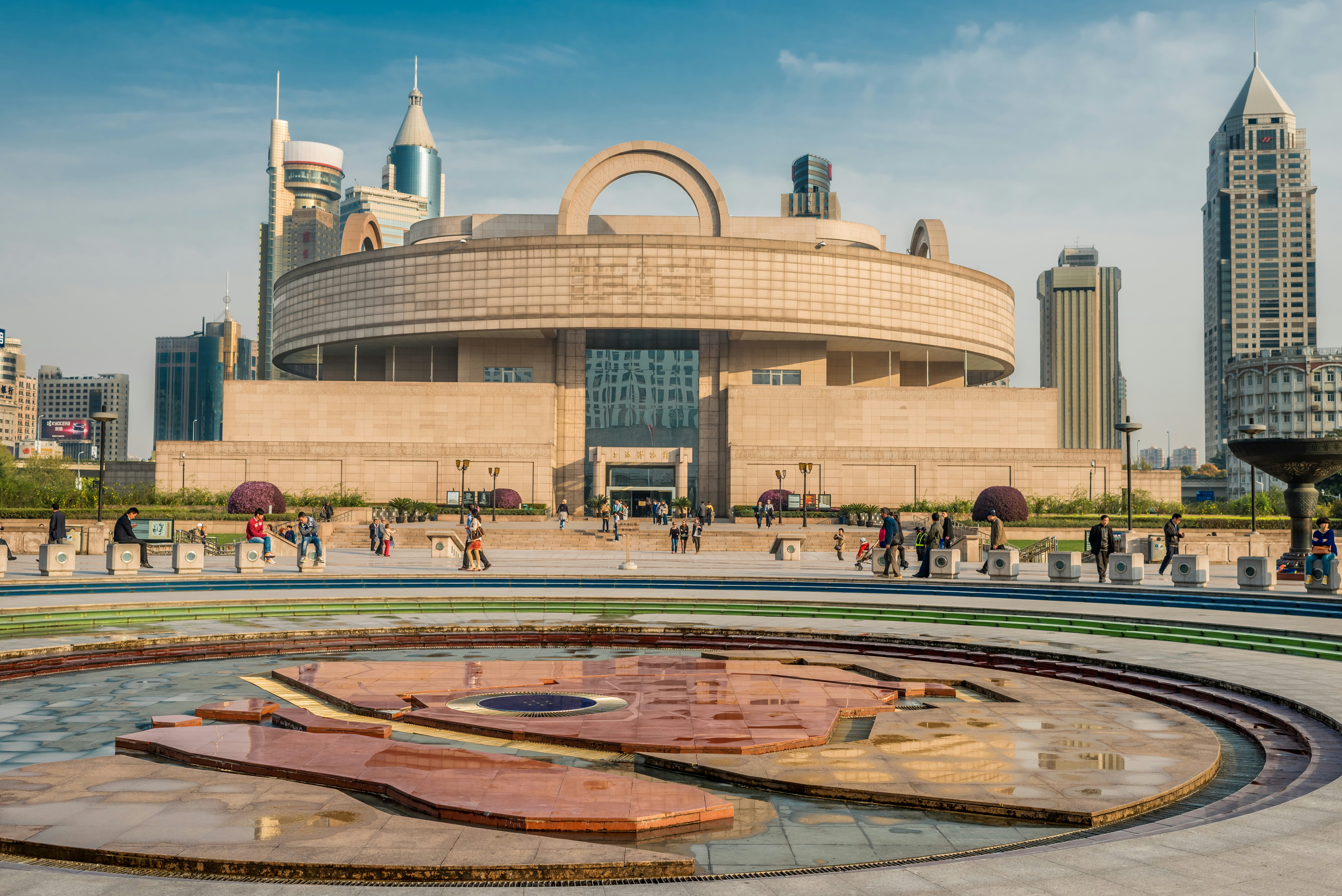 The Shanghai Museum in People's Square, Shanghai, China.