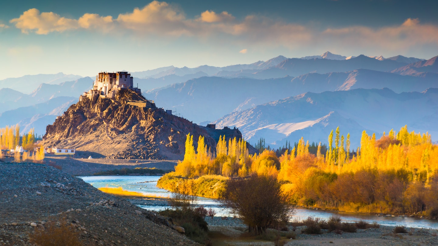 Beautiful landscape in Northern part of India. Leh in Ladakh the far Northern part of India (Temple )