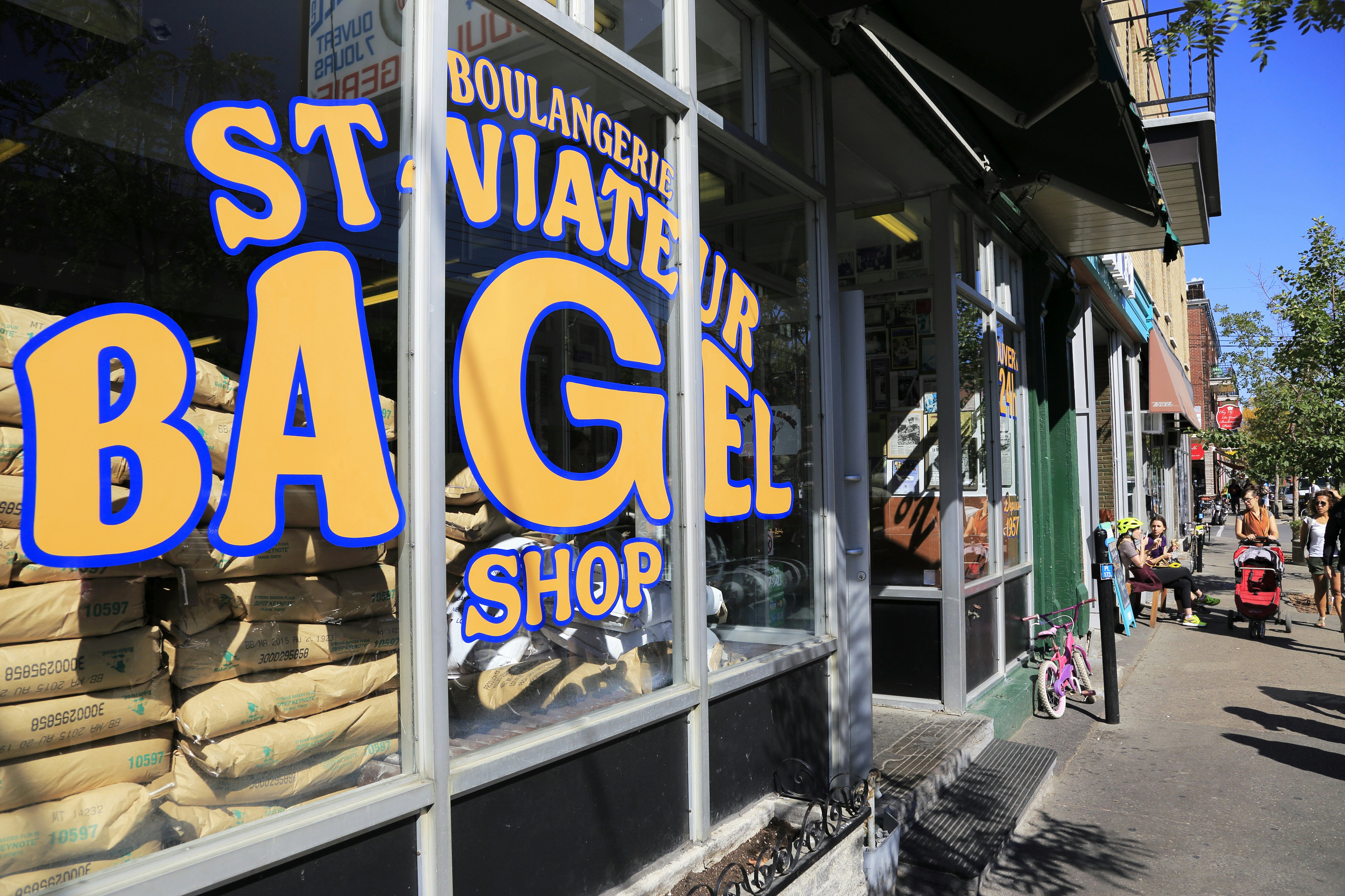 The famous St. Viateur Bagel shop in Mill End neighbourhood.
