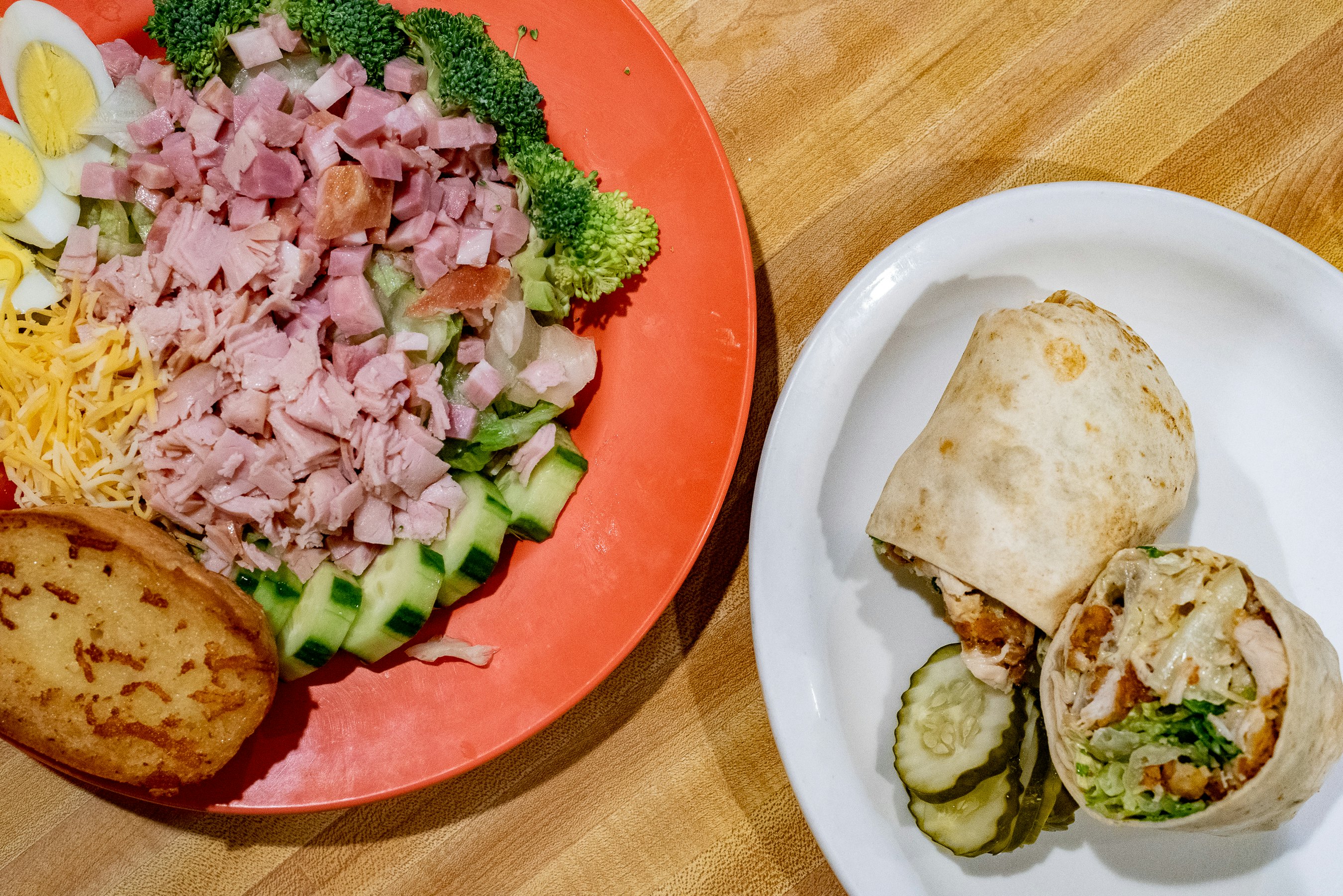 Rustlers Chefs Salad Chicken Caesar Wrap