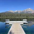 Patricia Lake, Jasper, Alberta, Canada. August 2025.
The dock at Patricia Lake Bungalows, just outside Jasper's townsite.
