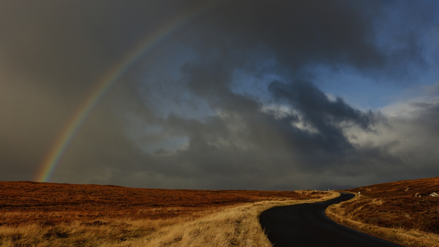 Lonely Planet Journeys - NC500
Lonely Planet, NC500, Ormerod, Robert Ormerod, Scotland, UK
Rainbows on The Mhoine, a peninsula in the north of Sutherland on the NC500 in the Highlands, Scotland