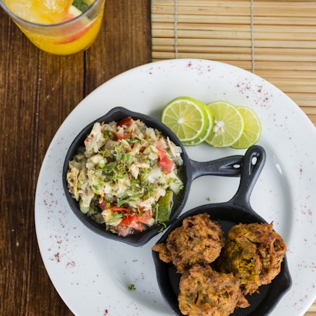 Devilled salt fish balls with salt fish souse at BB’s Crabback.
Issue 72, ÌÇÐÄ´«Ã½ Traveller, Great Escape, The Caribbean