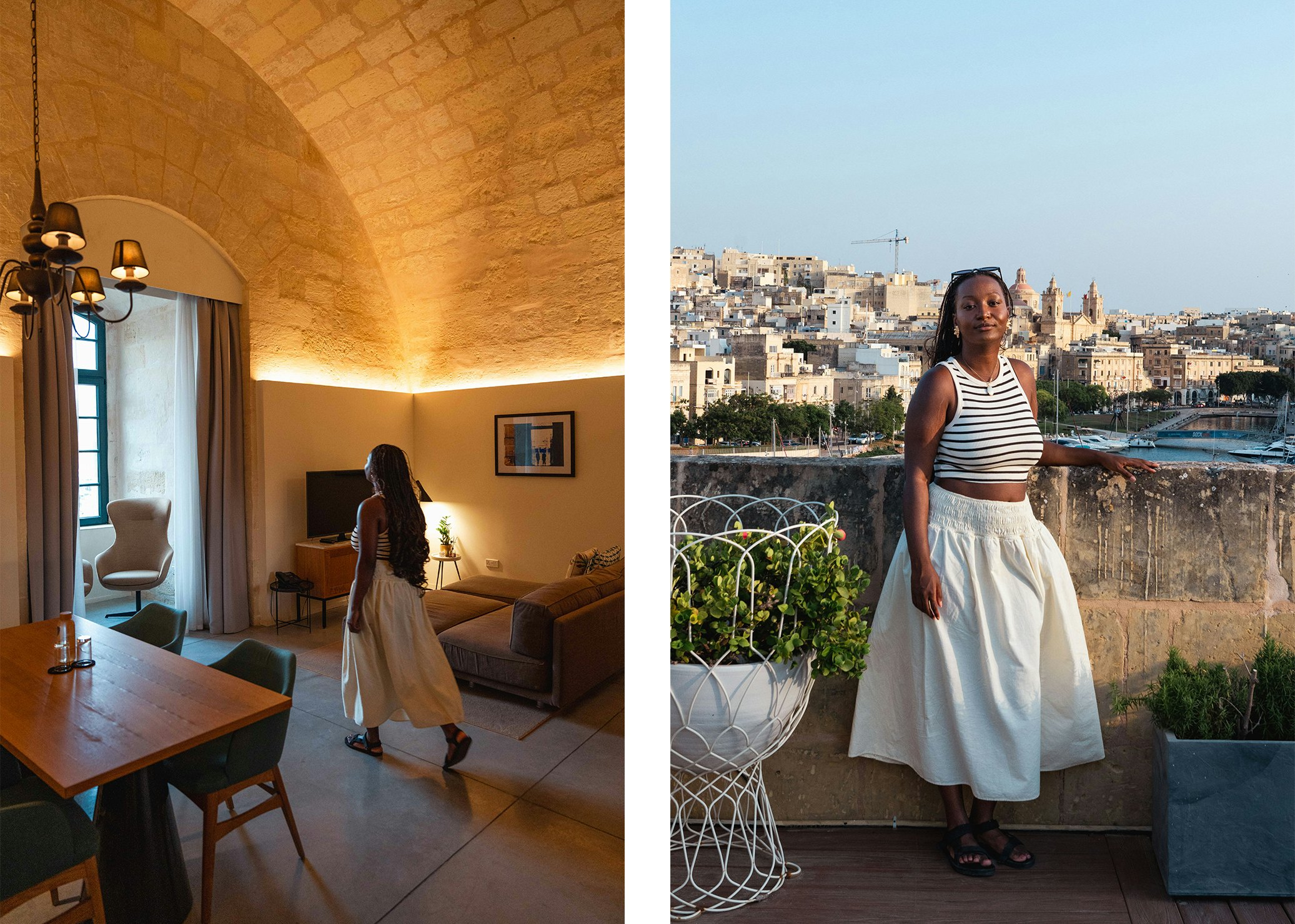 Jacklynn exploring the Cugo Gran Macina, inside and outside