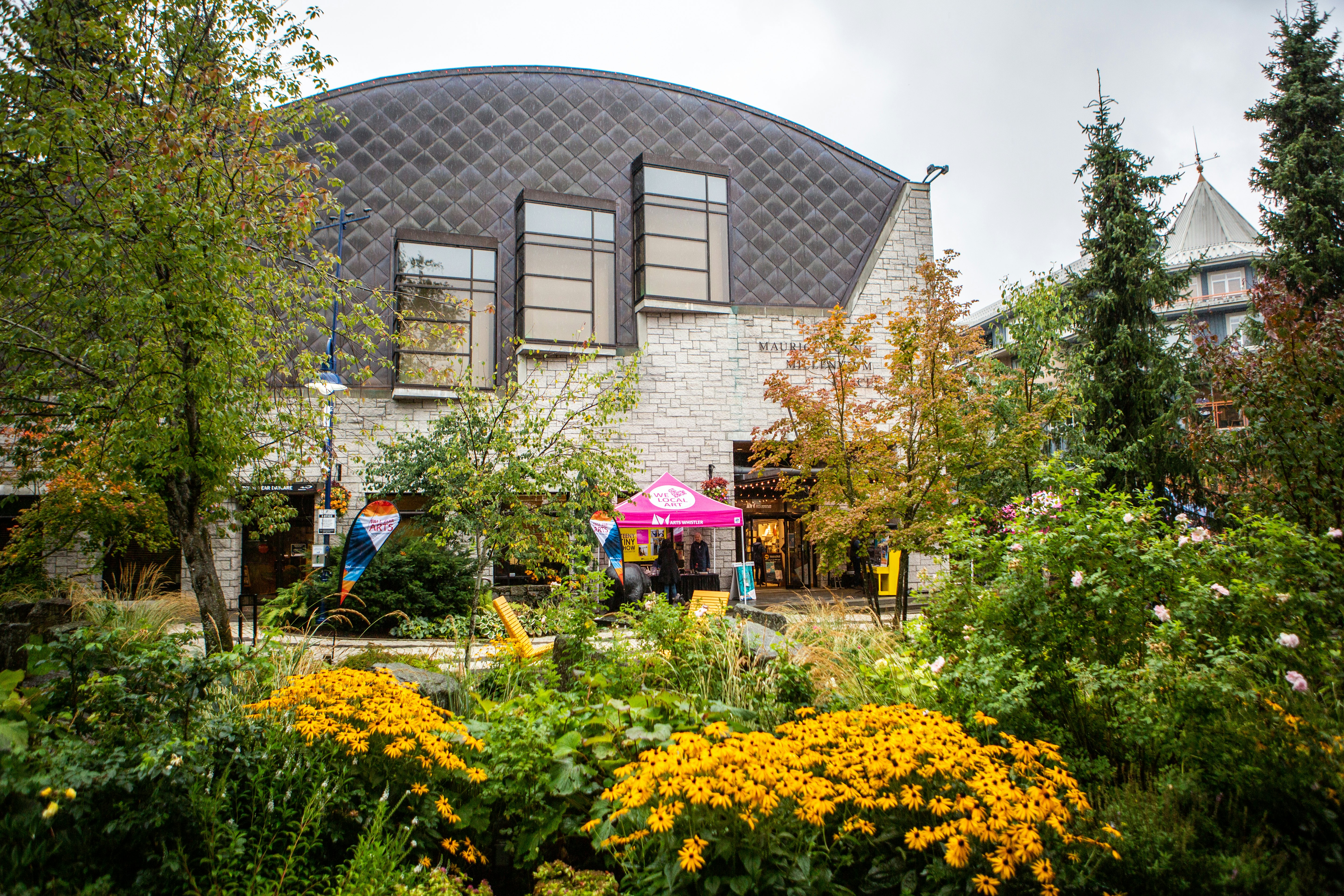 Exterior of Maury Young Arts Centre, Whistler, British Columbia.