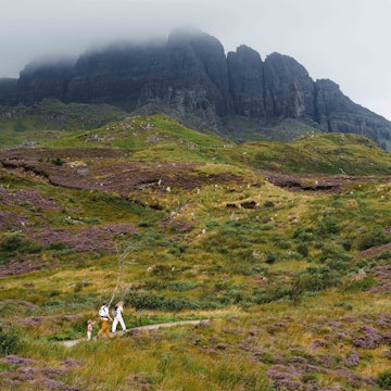 SCOTLAND. AUGUST 2025
TOTAL TRIP, APPLE PAY
Charlie Wild, Jessica Last and their two children hike the Old Man of Storr Trail