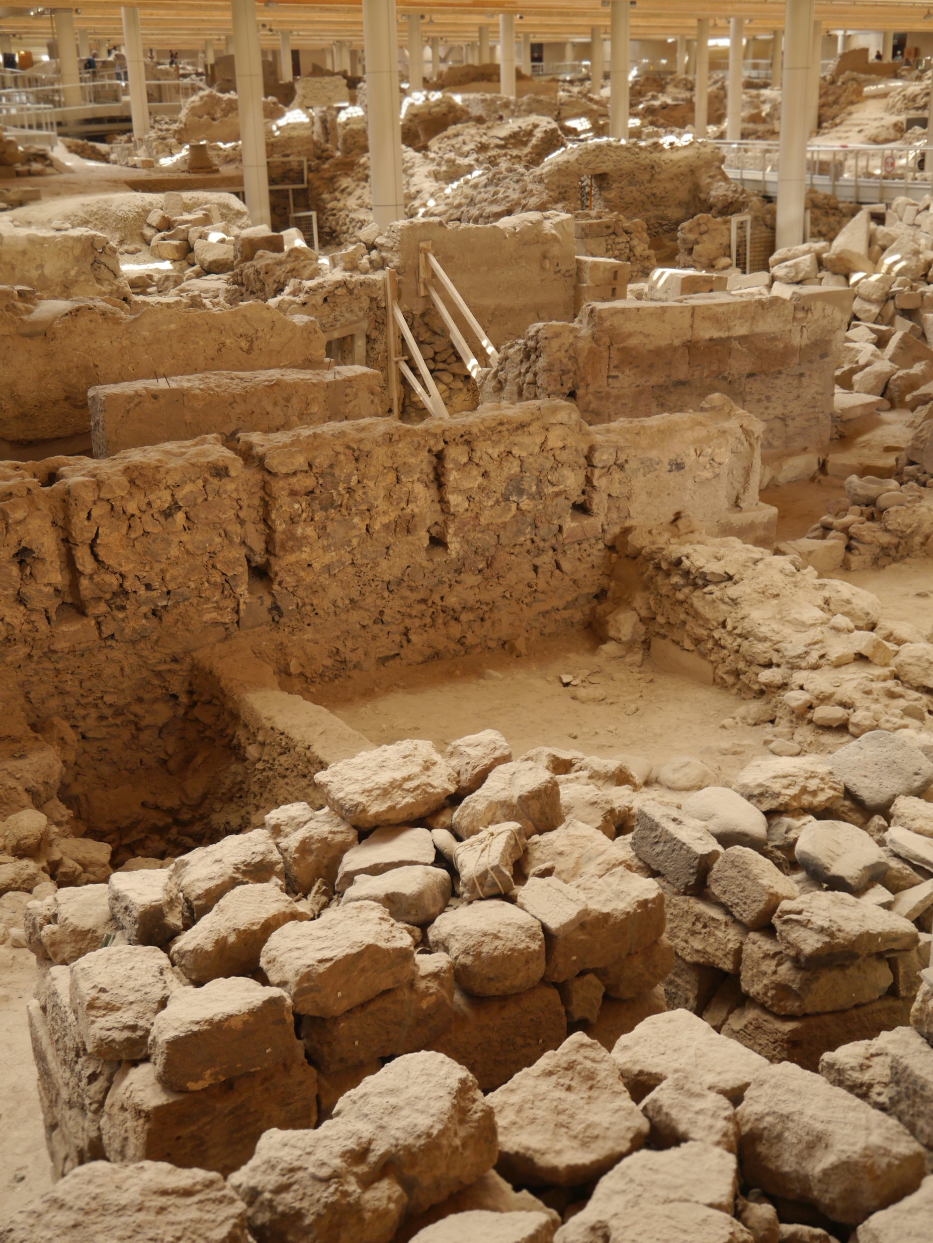 The archaeological site of Akrotiri