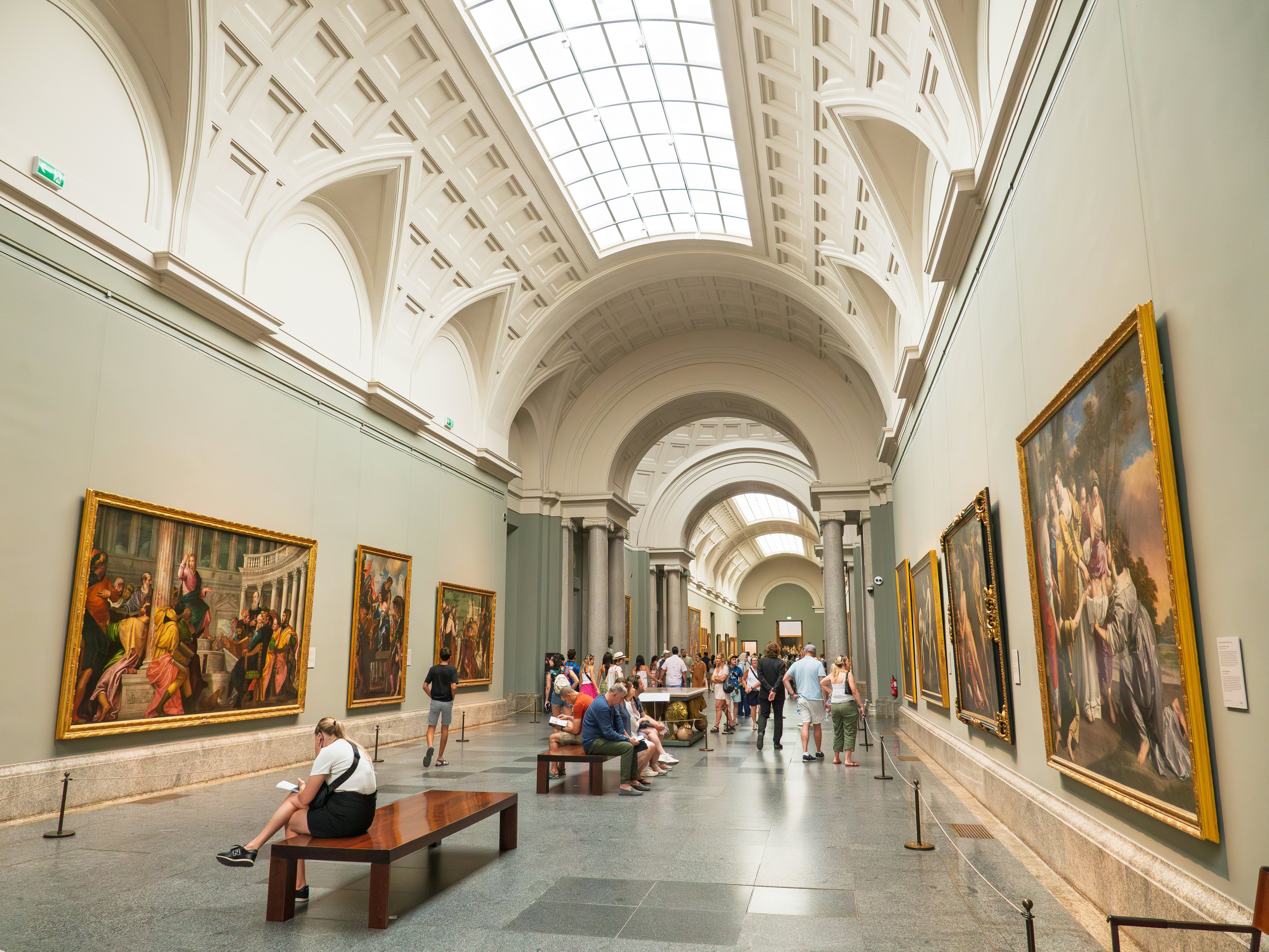 Arched gallery in Museo del Prado