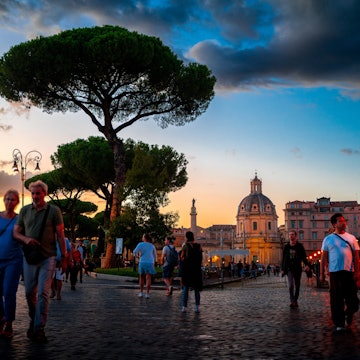 Rome, Italy - September 20, 2024: Night around Foro Romano, License Type: media, Download Time: 2025-09-09T21:45:14.000Z, User: tasminwaby56, Editorial: true, purchase_order: 65050 - Digital Destinations and Articles, job: Online Editorial, client: Overtourism Rome, other: Tasmin Waby