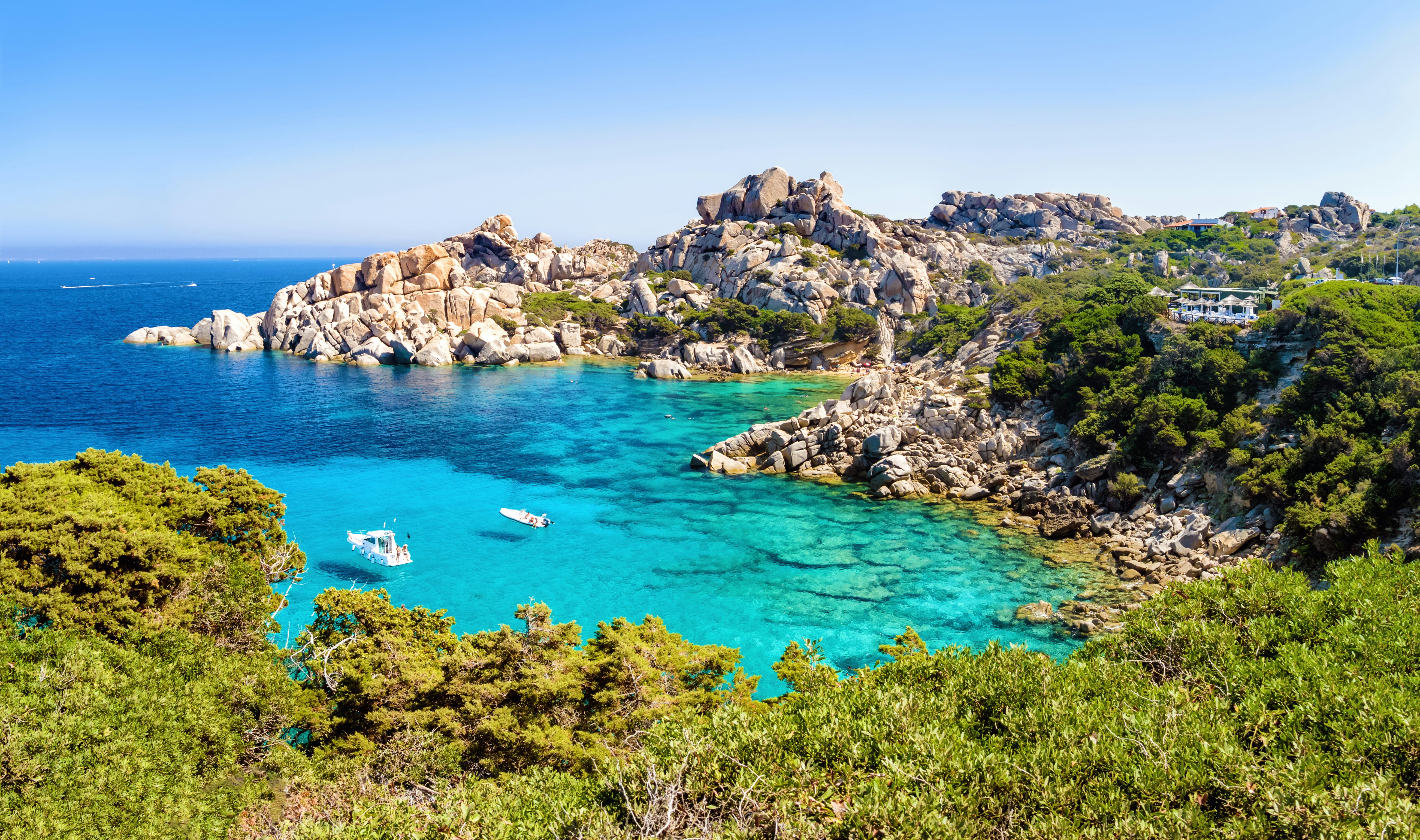 the italian island sardinia in the mediterranean sea