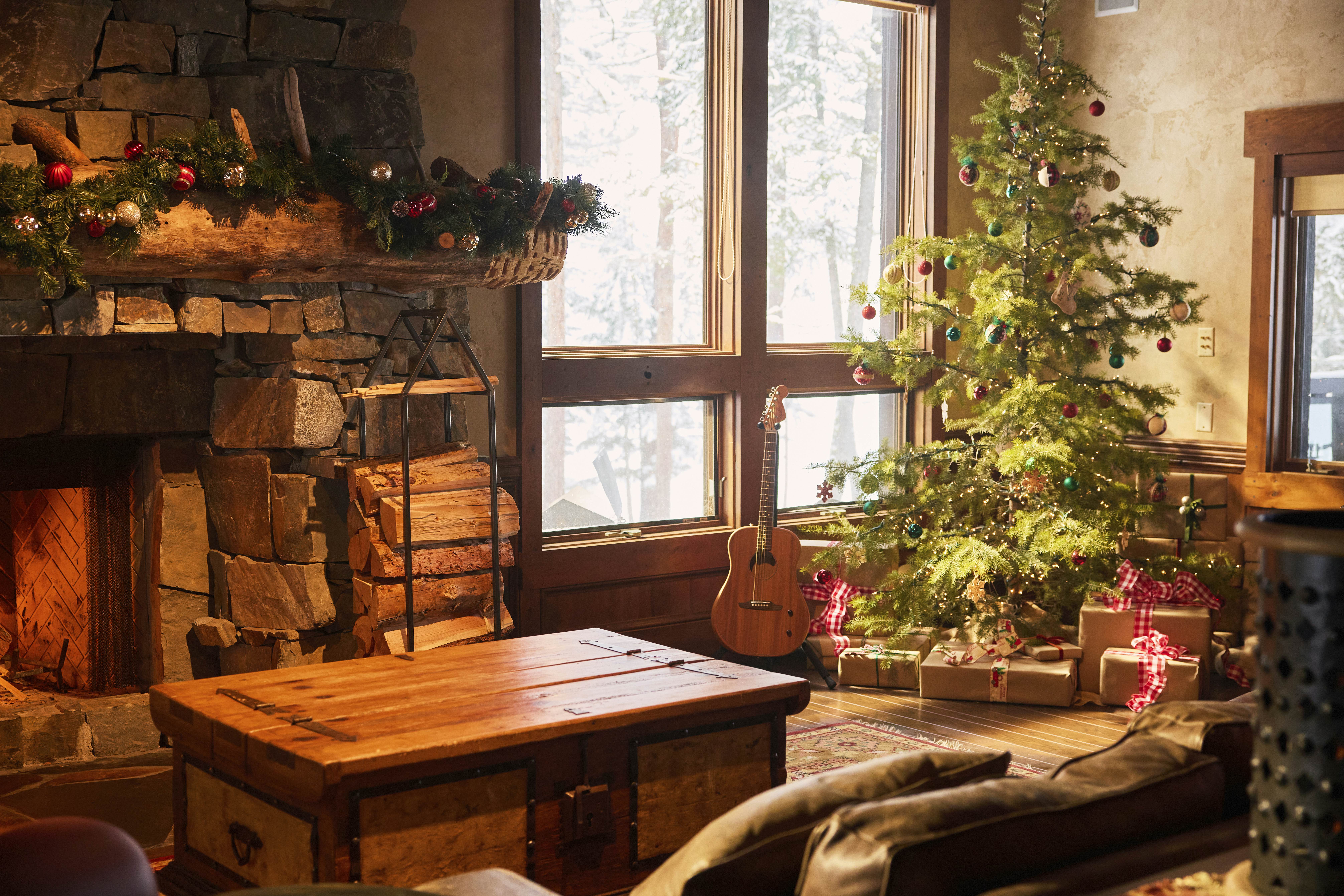 The ranch's cozy Christmas decor