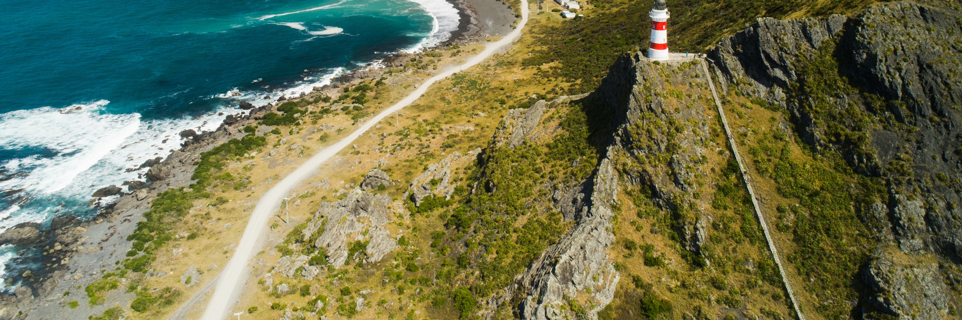 Cape Palliser, Panoramic view on a sunny day North Island, New Zealand.
1252503474
Lighthouse (Cape Palliser)