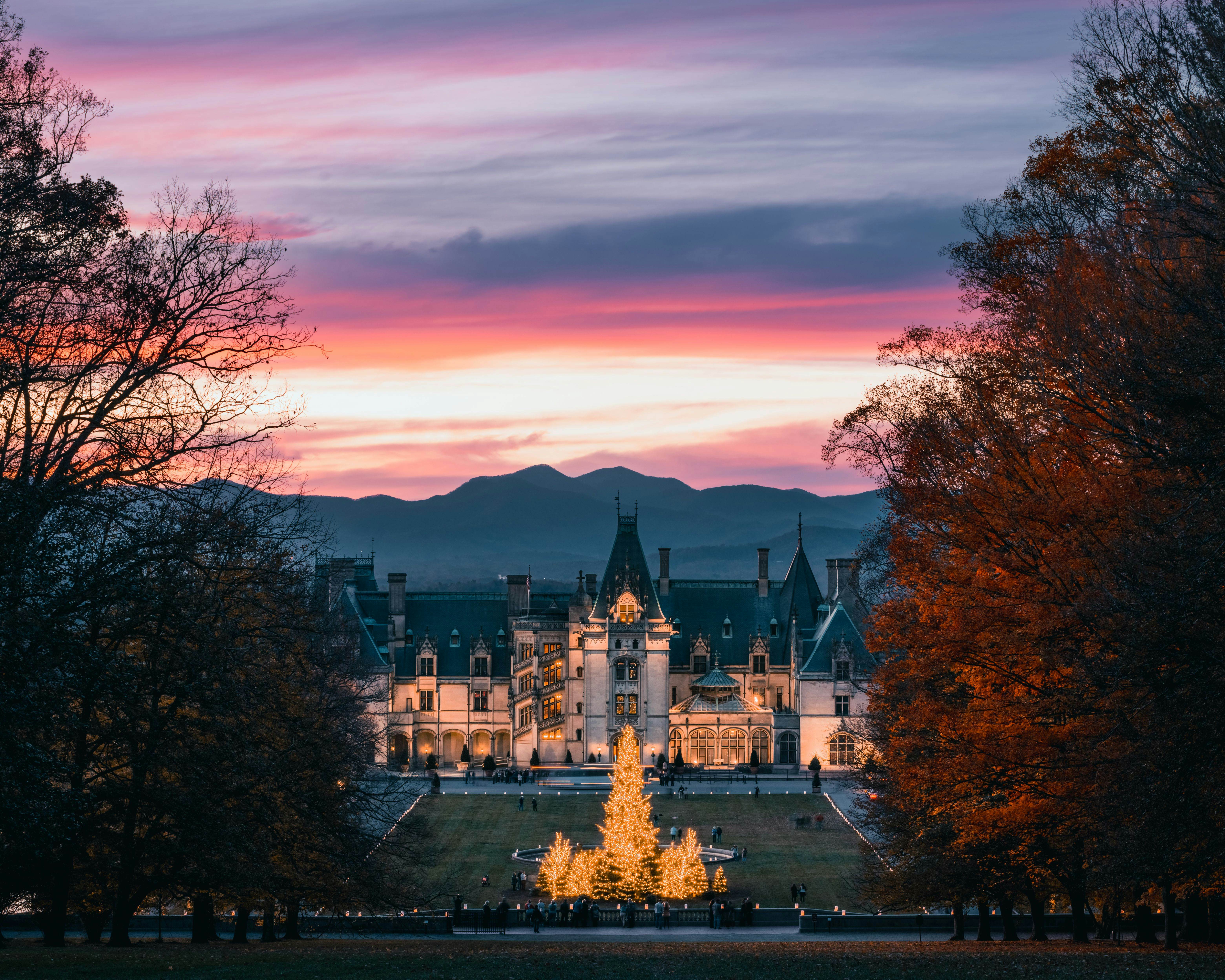GettyImages-1452845291.jpg
Beautiful scene of the Biltmore Museum in Asheville, NC during the Christmas Holidays at Sunset time