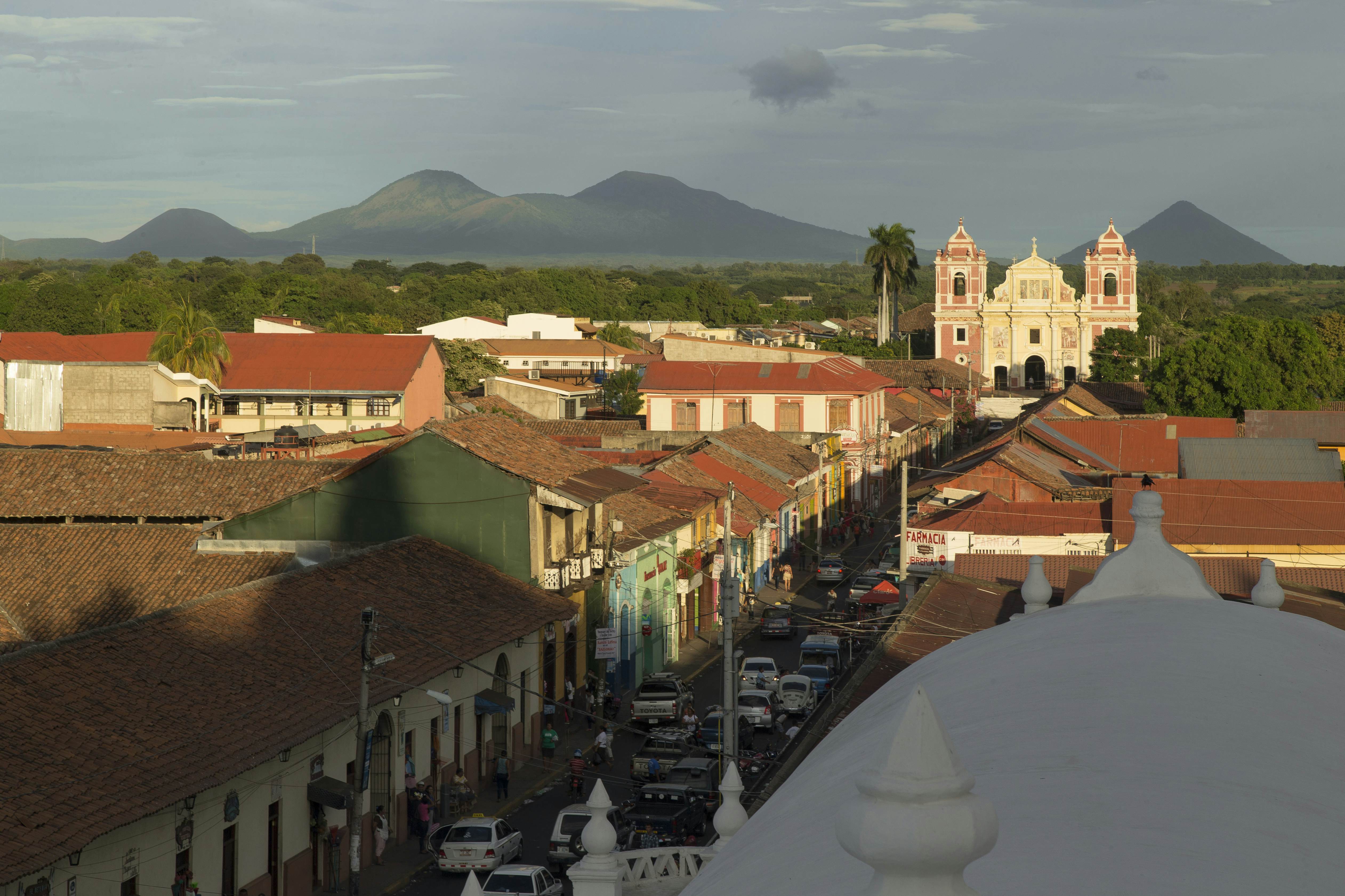 Central America, Nicaragua, Great Escape, Issue 91, July 2016
Cityscape looking east from the top of the cathedral. Volcanoes dominate León’s horizon.