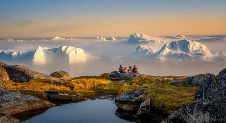 Greenland Ilulissat glaciers at fjord Disco Bay West Greenland License Type: media Download Time: 2023-09-01T14:43:24.000Z User: lonelyplanetmedia Is Editorial: No purchase_order: