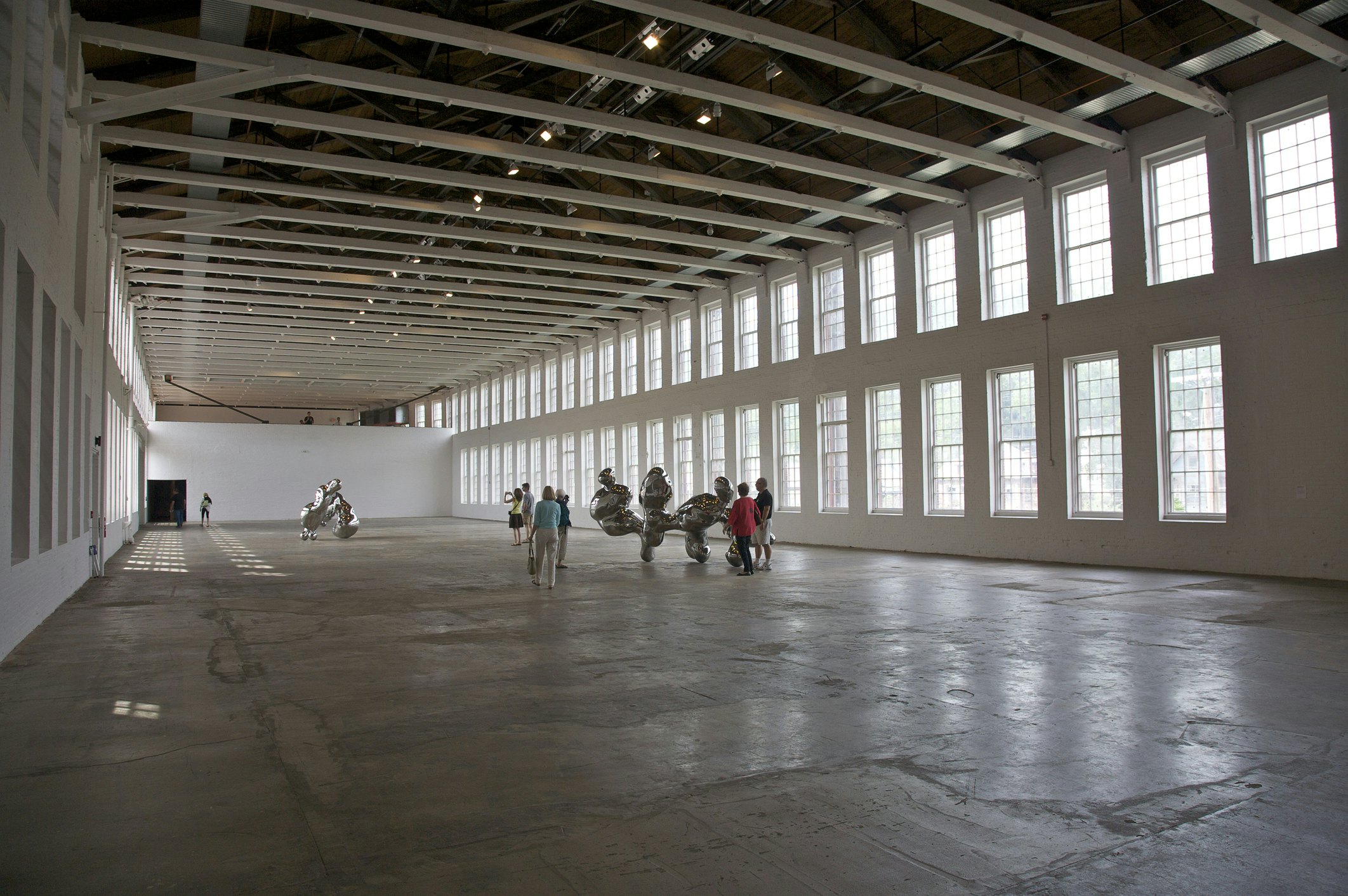 Partial view of exhibition of the work of Simon Starling called The Nanjing Particles at MASS MoCA, Massachusetts Museum of Contemporary Art, North Adams, The Berkshires, Massachusetts
