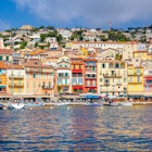 The colorful houses of Villefranche sur Mer in France., License Type: media, Download Time: 2025-08-25T15:34:01.000Z, User: aniabartoszek, Editorial: false, purchase_order: 56530 - Guidebooks, job: Global Publishing-WIP, client: Provence & the Cote d'Azur 12, other: Ania Lenihan