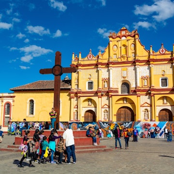 San Cristobal de las Casas, Chiapas, Mexico, 27th of december 2018, A panoramic view of the main square and Cathedral, License Type: media, Download Time: 2025-05-28T09:22:50.000Z, User: lonelyplanetmedia, Editorial: true, purchase_order: 65050 - Digital Destinations and Articles, job: Global Publishing WIP, client: Global Publishing WIP, other: Peterson Haggarty // SS Comp Ingestion