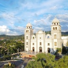 Cathedral of Suyapa painted by sunligth during sunset. , License Type: media, Download Time: 2025-05-17T15:51:18.000Z, User: nic.dhoedt_lonelyplanet, Editorial: false, purchase_order: 56530 - Guidebooks, job: Global Publishing WIP, client: Lonely Planet Central America 11, other: Nicolas D'Hoedt