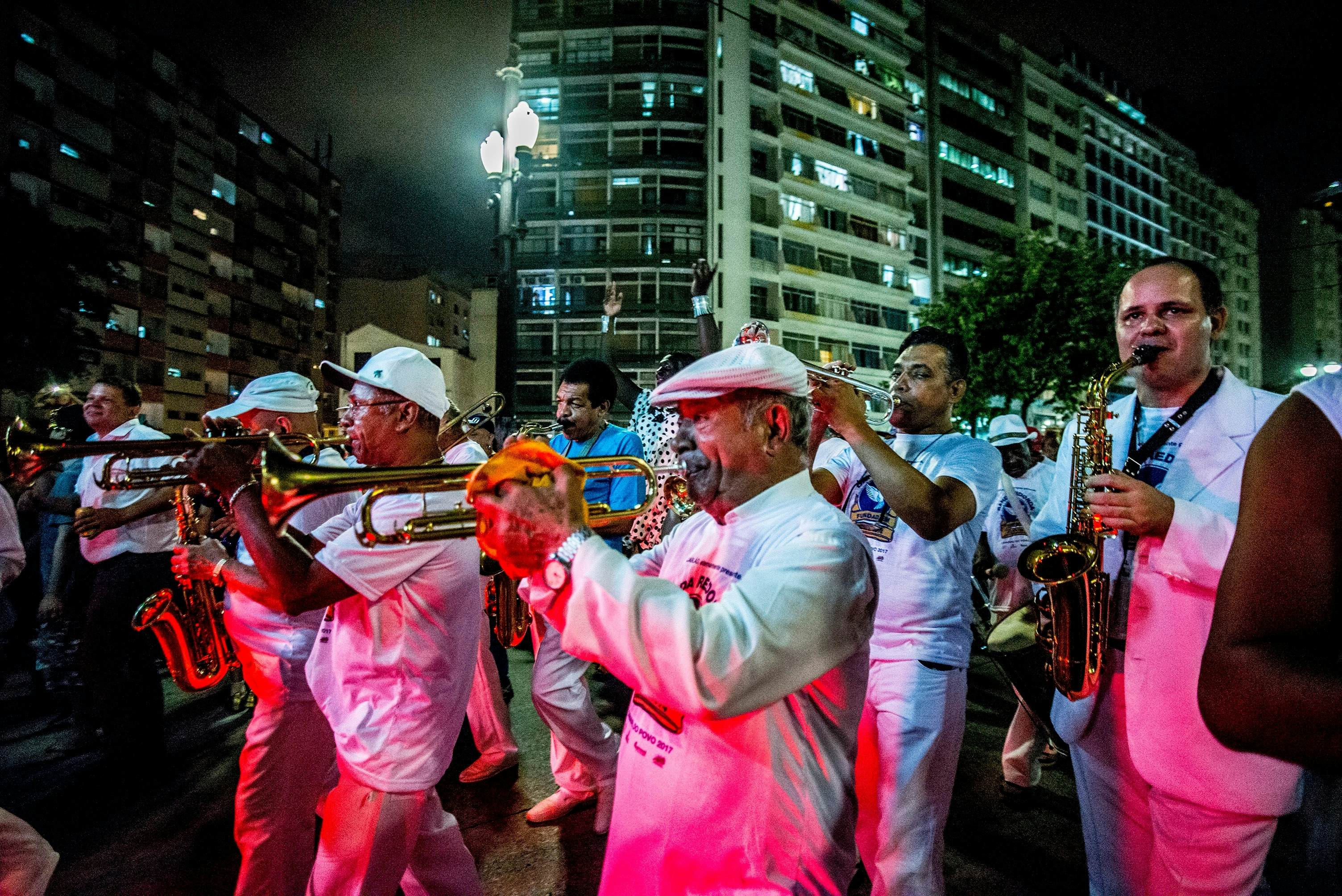 São Paulo SP Brazil February 21 2017 Redonda Band, the oldest of the Carnival of São Paulo, founded and animated by artists and journalists at the height of military repression, opens carnival week , License Type: media, Download Time: 2024-11-20T10:09:26.000Z, User: sashabrady26, Editorial: true, purchase_order: 65050 - Digital Destinations and Articles, job: Lonely Planet, client: A first-time guide to Sao Paulo, other: Sasha Brady