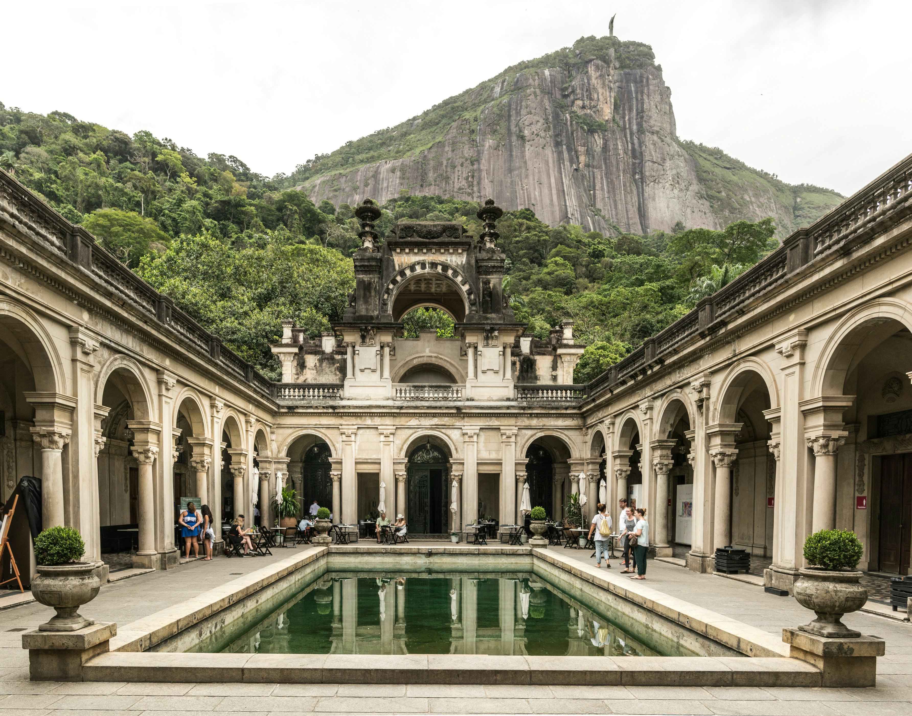 RIO DE JANEIRO, BRAZIL: view of the 'Parque Lage' Lage park. in Jardim Botanico neighborhood.
