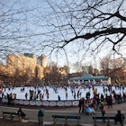 BOSTON - JANUARY 01: Ice-skating people in Frog Pond at Boston Common on January 1, 2017 in Boston, Massachusetts, License Type: media, Download Time: 2025-10-16T14:06:18.000Z, User: katelyn.perry_lonelyplanet, Editorial: true, purchase_order: 65050 - Digital Destinations and Articles, job: wip, client: wip, other: Katelyn Perry