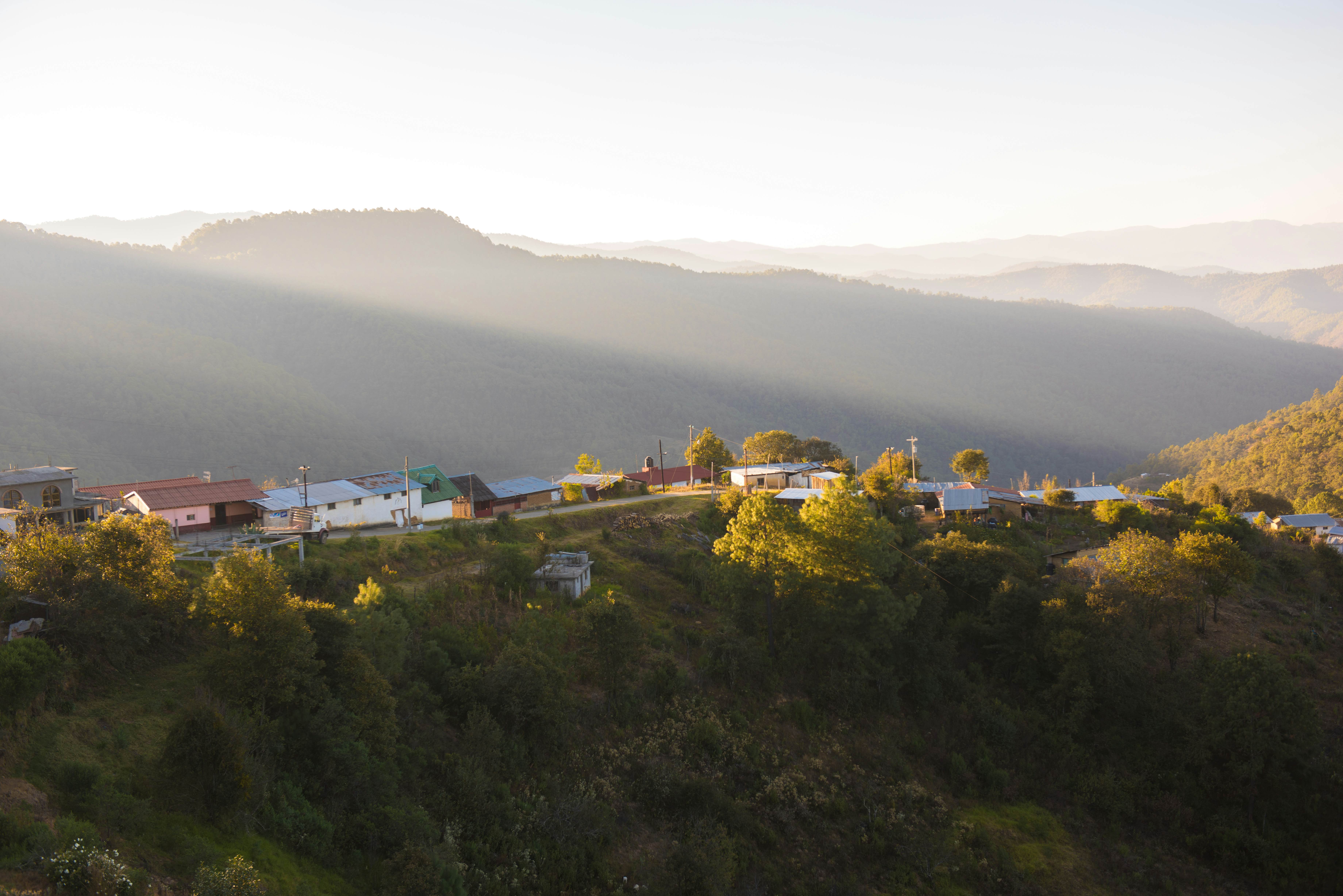Sunrise over rural mountain town in Oaxaca Mexico, License Type: media, Download Time: 2025-10-09T02:10:17.000Z, User: bhealy950, Editorial: false, purchase_order: 65050 - Digital Destinations and Articles, job: Lonely Planet Online Editorial, client: Guide to Oaxaca, other: Brian Healy