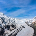 Aerial view of Tasman glacier and mountain ranges in Mount Cook National Park, New Zealand. Shot from helicopter., License Type: media, Download Time: 2025-04-14T07:57:17.000Z, User: mvm_lonelyplanet, Editorial: false, purchase_order: 56530 - Guidebooks, job: Global Publishing, client: New Zealands South Island 8, other: Virginia Moreno