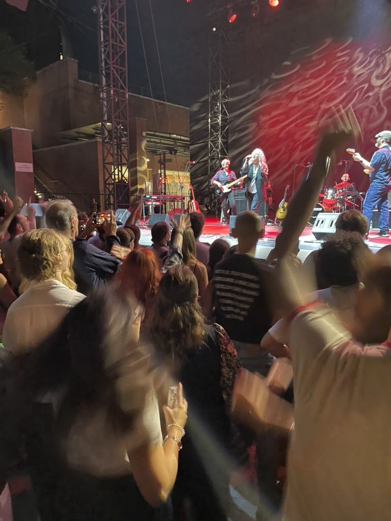 Crowd at Patti Smith Concert Parco della Musica in Rome