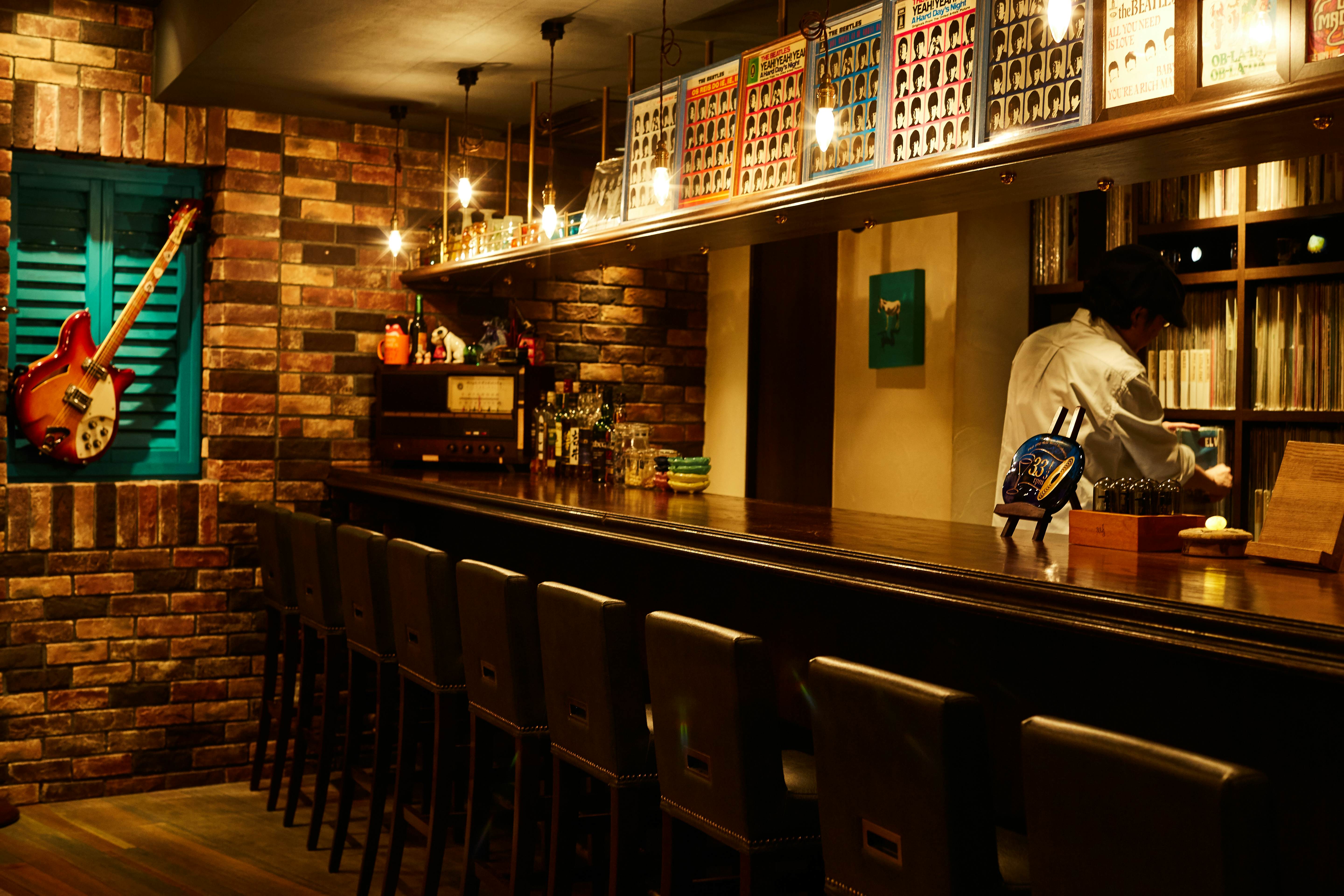 Courtesy of Record Bar 33 1/3rpm in Tokyo, Japan for article on listening bars in Japan