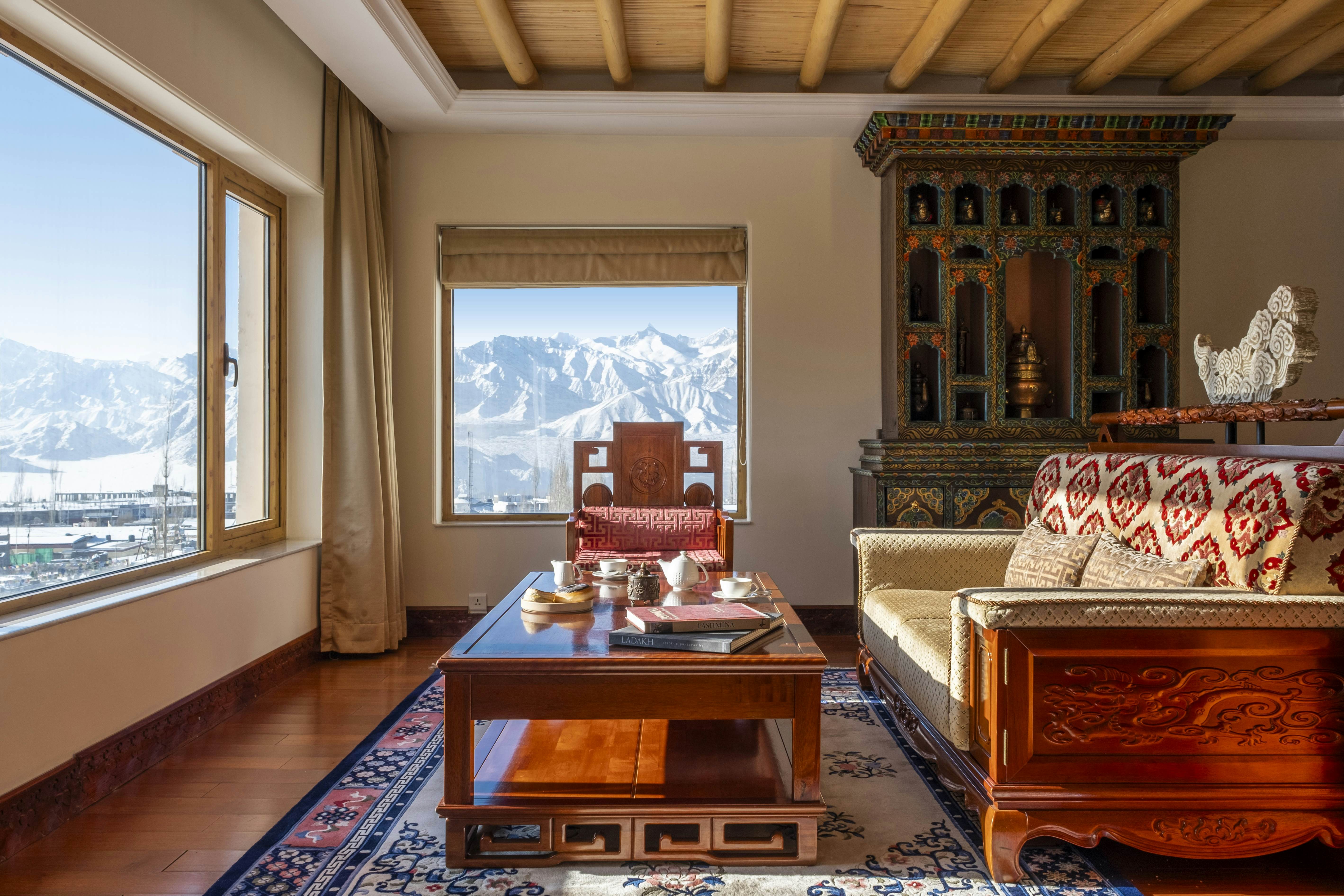 A room in the Grand Dragon, Ladakh