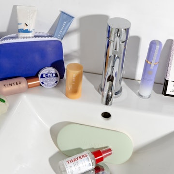 Header images for 2025 Editorial Gift Guide
Skincare on the plane