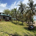 Panoramic of Yemaya Reefs Hotel. Little Corn Island, Nicaragua. May 2025.