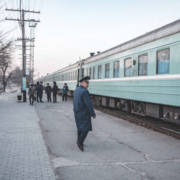Aboard the night train, Kazakhstan