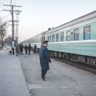 Aboard the night train, Kazakhstan