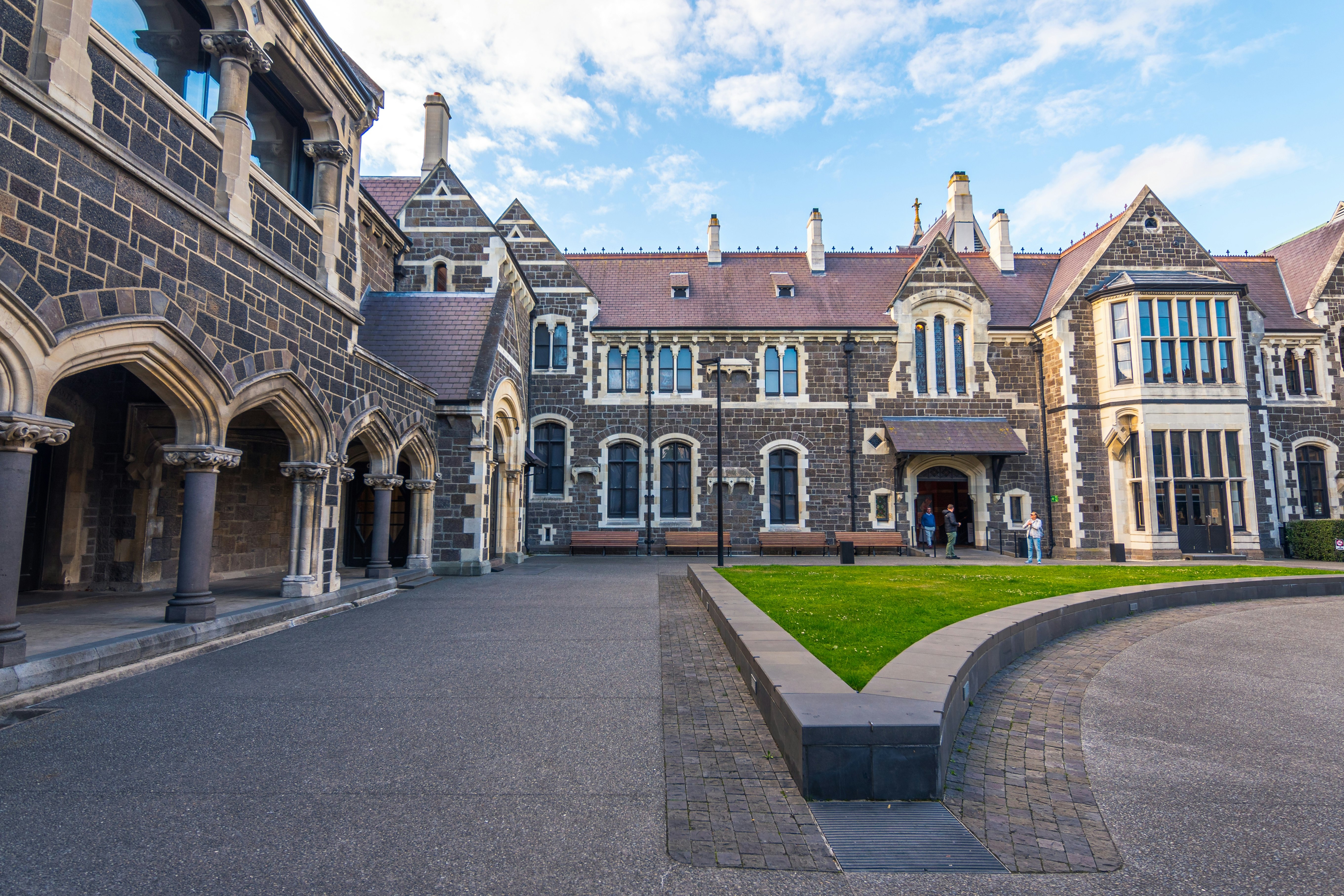 building of arts centre te matatiki toi ora in christchurch, new zealand