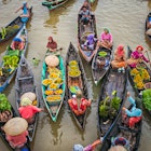 Banjarmasin, South Kalimantan, Indonesia 10-08-2016: Traditional Floating Market at Lok Baintan, a very unique traditional market in the middle of Martapura river that operated mainly by women. , License Type: media, Download Time: 2025-07-18T15:16:25.000Z, User: rhylton_redventures, Editorial: true, purchase_order: 65050 - Digital Destinations and Articles, job: Lonely Planet, client: app downloads, other: Rhianydd Hylton