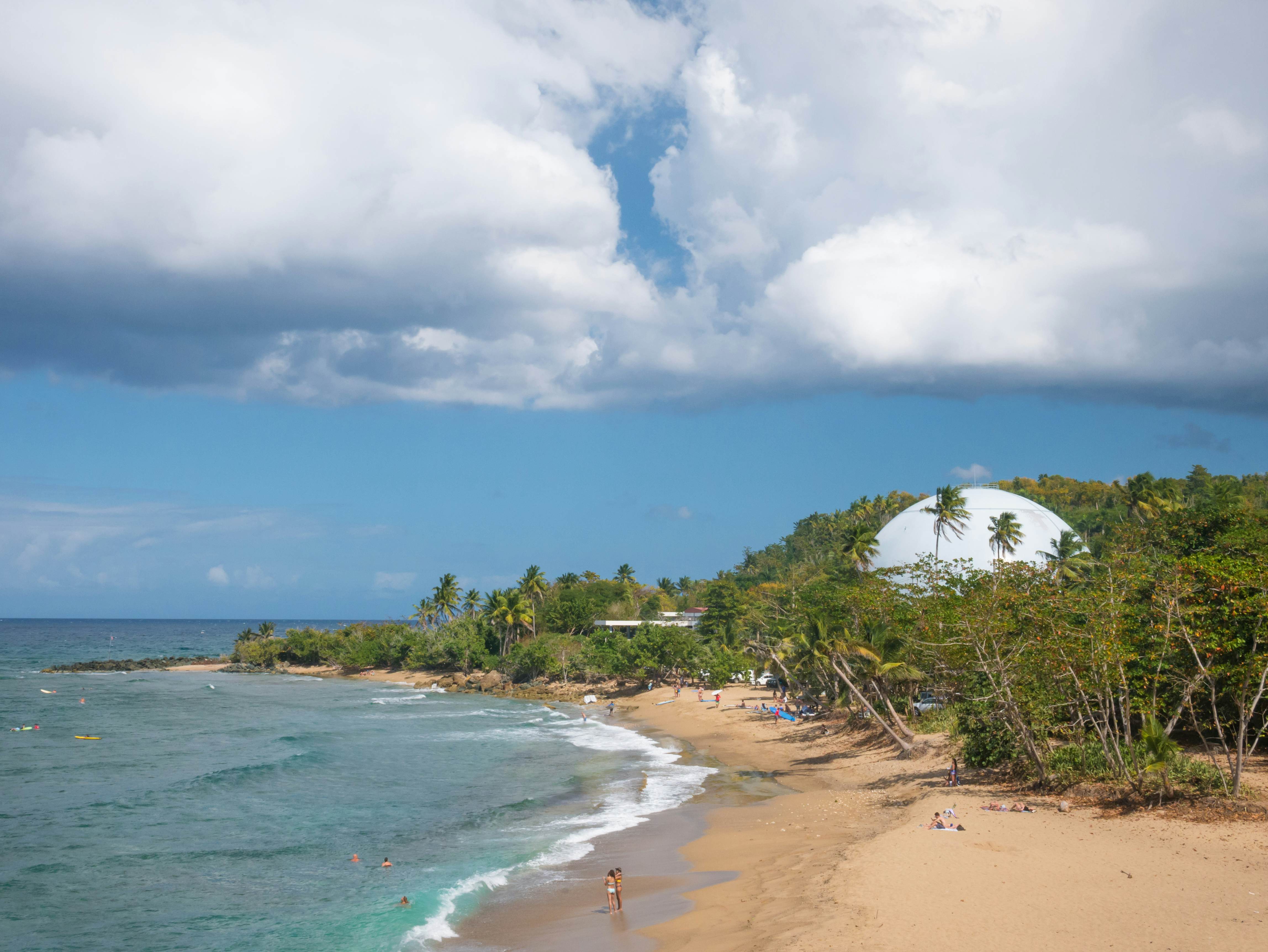 Domes Beach is on the northwest point of Puerto Rico, in Rincon and known for big wave surfing during the winter. Near the beach is a defunct nuclear facility., License Type: media, Download Time: 2025-11-30T15:28:16.000Z, User: sashabrady26, Editorial: false, purchase_order: 65050 - Digital Destinations and Articles, job: Lonely Planet, client: Guide to Rincon, Puerto Rico, other: Sasha Brady
