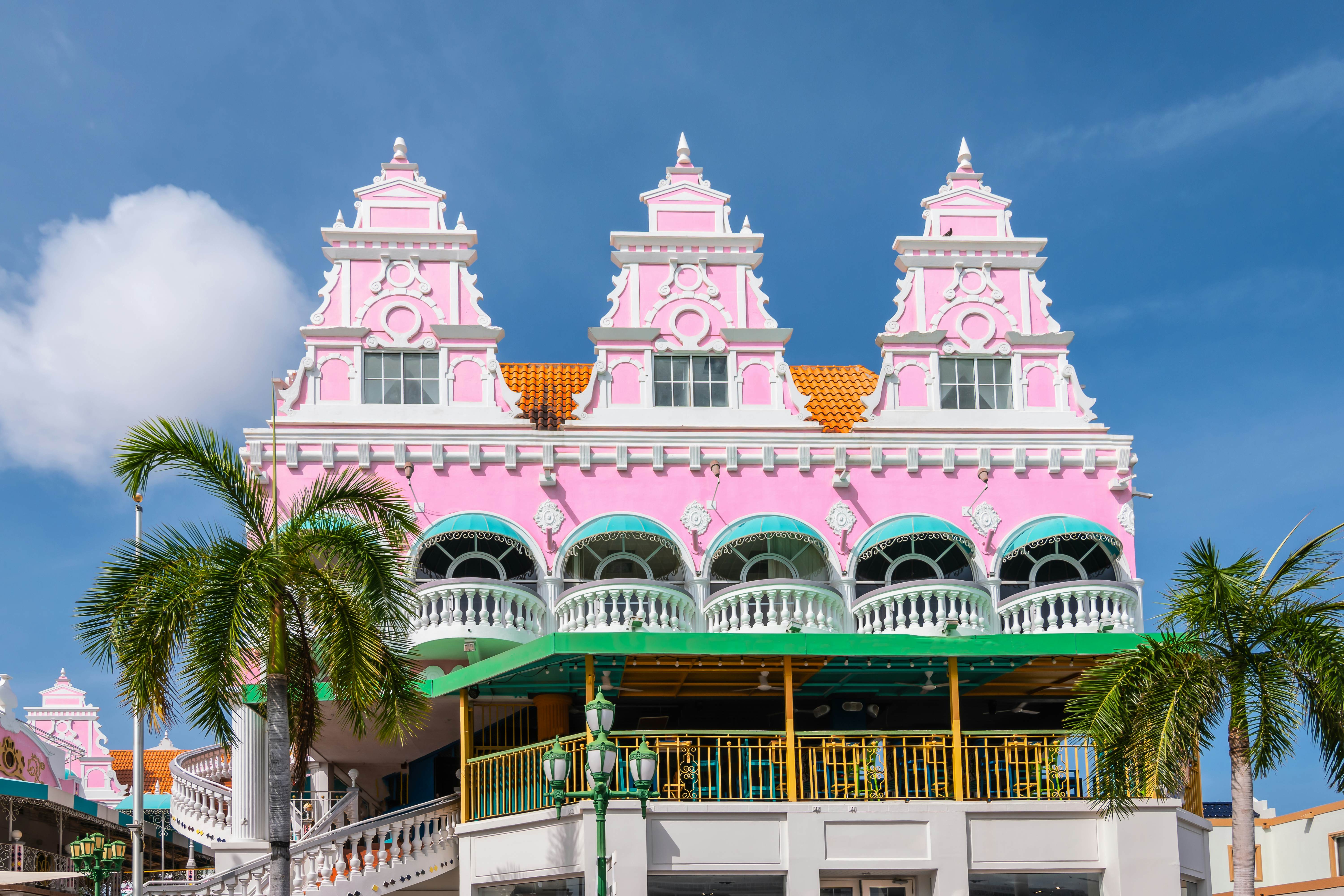 Beautiful Dutch colonial architecture in Oranjestad, Aruba., License Type: media, Download Time: 2025-07-15T18:21:02.000Z, User: dorota_littlerobindesign, Editorial: false, purchase_order: 56530 - Guidebooks, job: Global Publishing WIP, client: Experience Aruba 1, other: Dorota Michalec