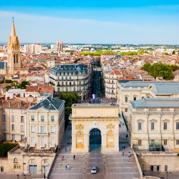 Triumphal Arch or Arc de Triomphe in Montpellier city in France; Shutterstock ID 2347886627; purchase_order:65050 - Digital Destinations and Articles; job:Online editorial; client:Guide to Montpellier; other:Claire Naylor
2347886627