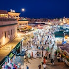 Marrakech - Morocco, 30.08.2023: Jamaa el Fna Souk square by night offers incredible shopping experience. Imperial old fortified city packed with vendors and their stalls. This medina is UNESCO WHS, License Type: media, Download Time: 2025-07-01T10:37:19.000Z, User: gwencotter, Editorial: true, purchase_order: 56530 - Guidebooks, job: Global Publishing-WIP, client: North Africa 2, other: Gwen Cotter