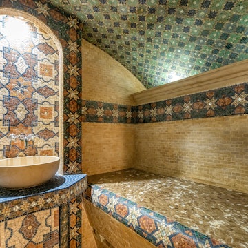 The design of the Turkish bath hamam in the traditional Oriental style. The room is decorated with a delightful mosaic ornament., License Type: media, Download Time: 2025-10-24T13:57:52.000Z, User: rhylton_redventures, Editorial: false, purchase_order: 65050 - Digital Destinations and Articles, job: Lonely Planet, client: Radisson articles , other: Rhianydd Hylton