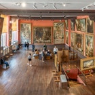 Paris, France - 06 08 2025: Gustave Moreau Museum. panoramic view of the artist's studio with large paintings hanging on the walls and on easels and a wooden parquet floor, License Type: media, Download Time: 2025-11-24T13:39:31.000Z, User: clairenaylor, Editorial: true, purchase_order: 65050 - Digital Destinations and Articles, job: Online editorial, client: Paris less-known museums, other: Claire Naylor