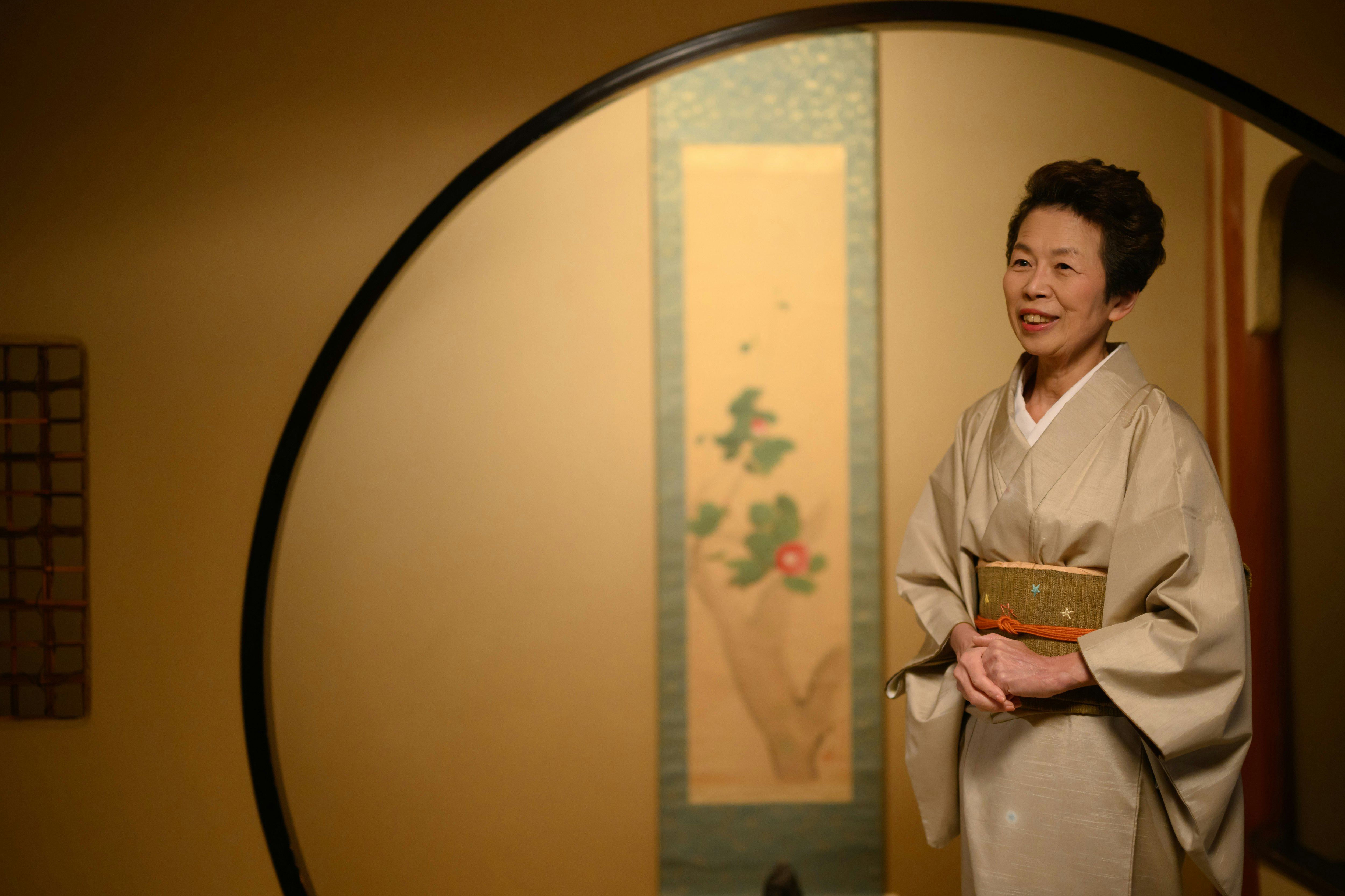 Japanese hospitality in a ryokan inn.