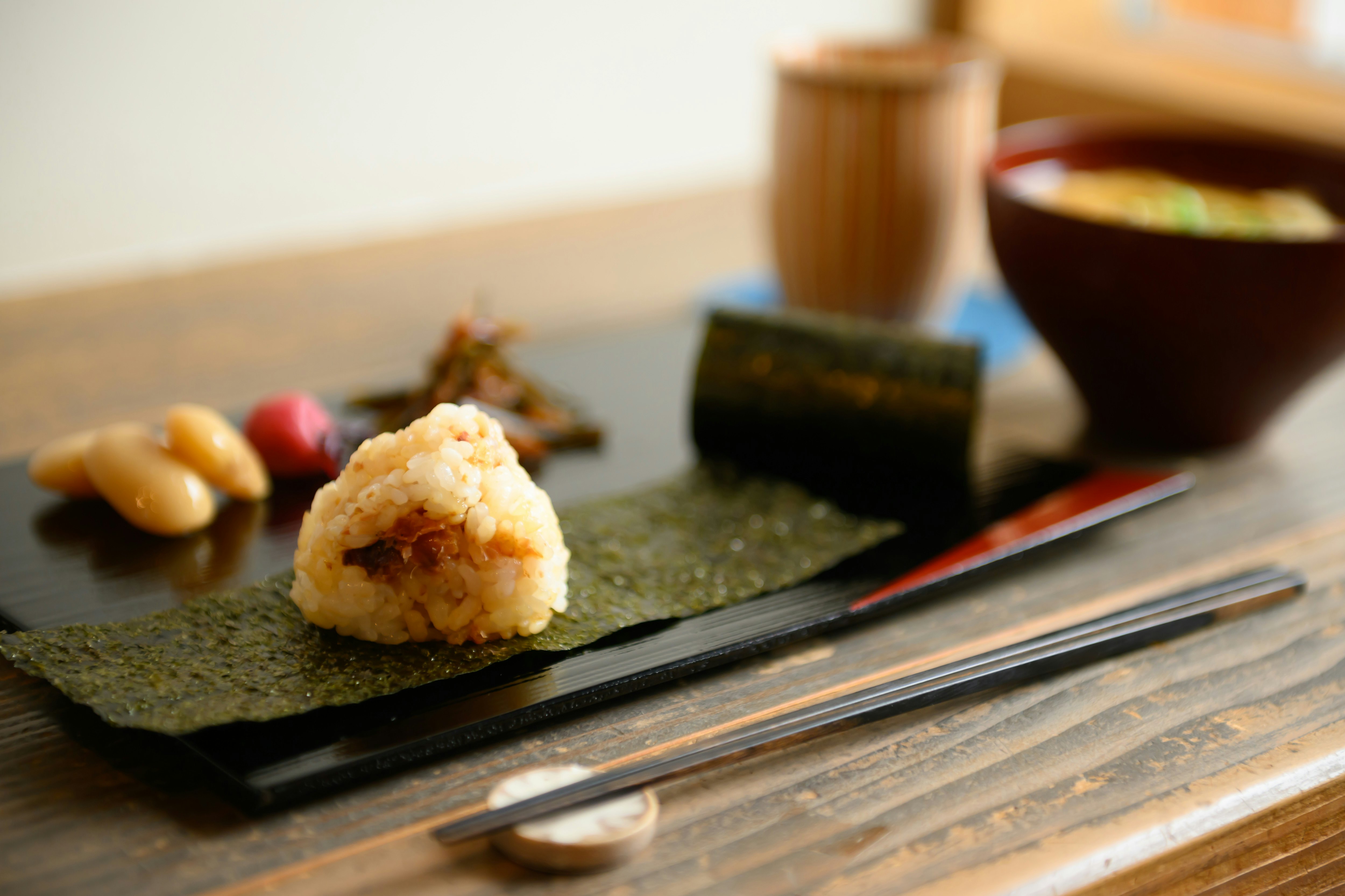 Traditional Japanese cuisine.