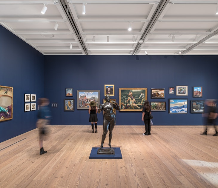 A gallery at the Whitney Museum of American Art