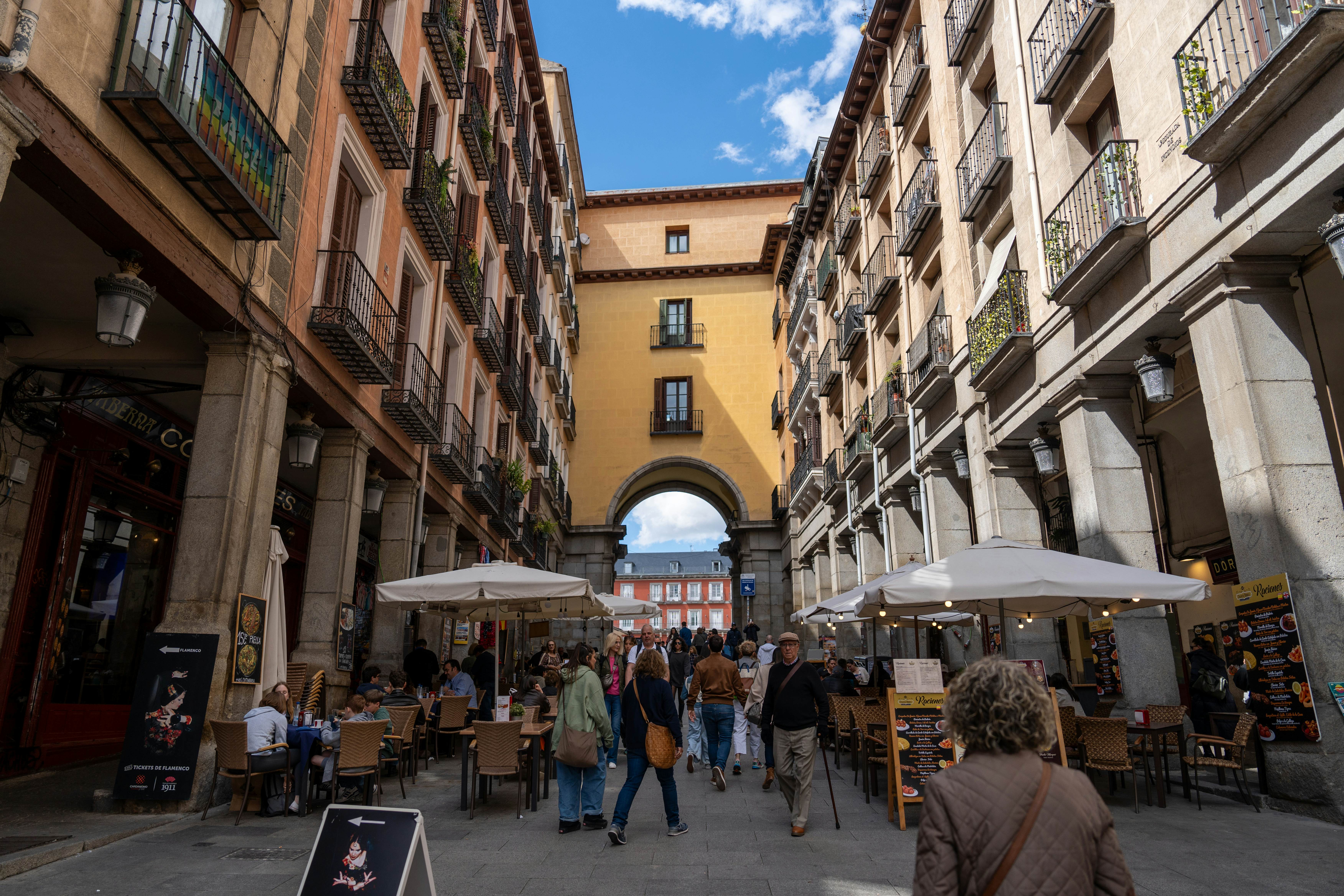 Street scene in Madrid, Spain. April 2024. 

Spain: 1379722