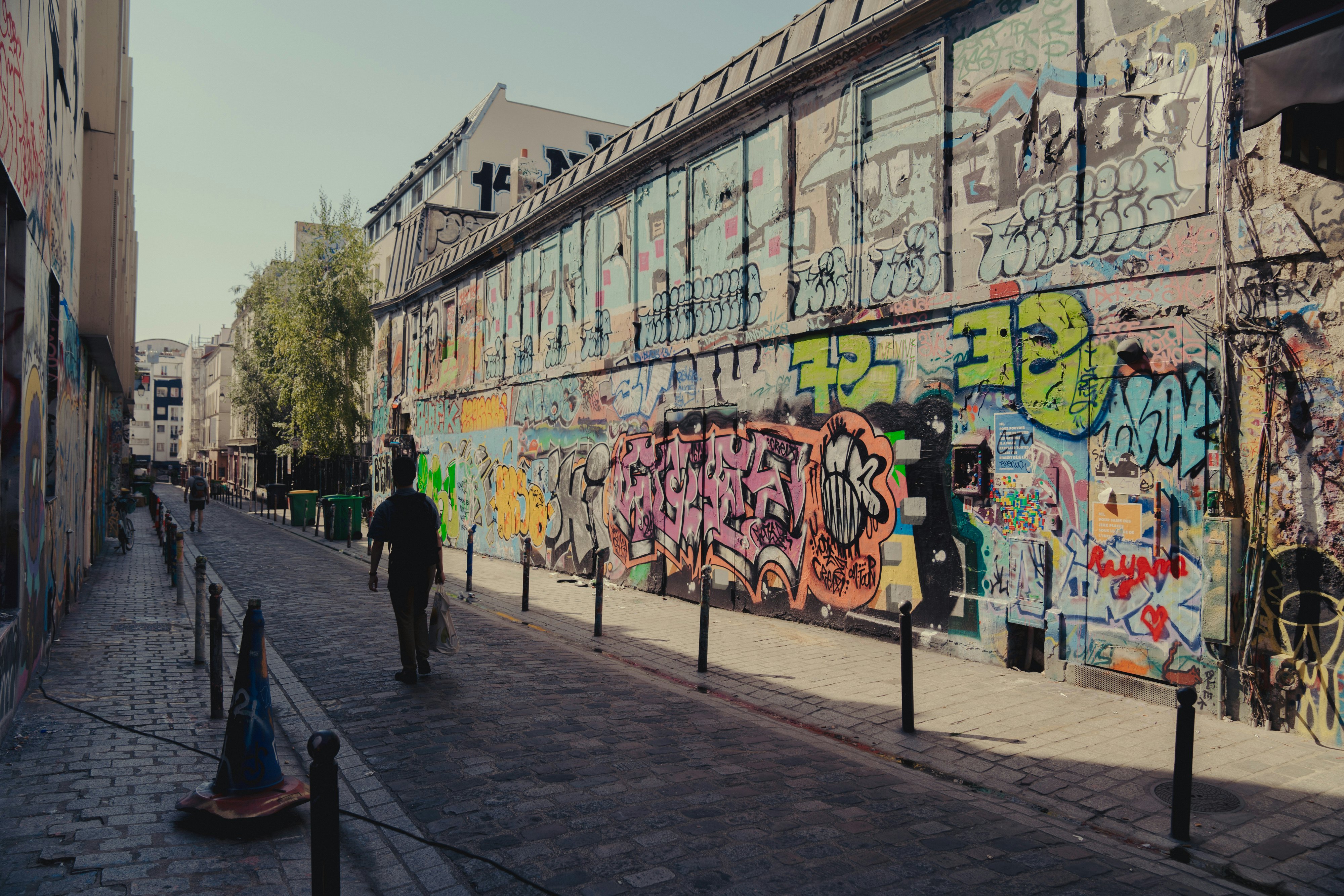 The artsy Belleville neighborhood in Paris.